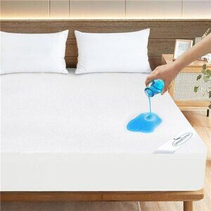 Waterproof Full Size Mattress Protector Soft Terry Cover Fitted Bed Sheet